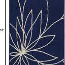 Garland Rug Grand Floral 30 in. X 46 in. Navy/Ivory Area Rug Ideal for Adding Elegance and Warmth with A Stunning Floral Pattern, Soft and Durable Construction for Living Rooms, Bedrooms, Entryways