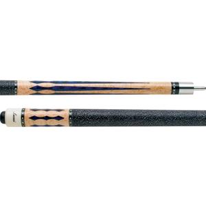 Lucasi Custom Super Birds-Eye Pool Cue with Blue Luster Inlays, 18-Ounce