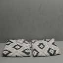 AmHoo Pack of 2 Decorative Throw Pillow Covers Rhomboid Luxury Super Soft Plush Set Case Cushion for Couch Sofa Bedroom 20 x 20-Inch Steel Grey