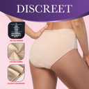 Incontinence Underwear for Women 3.5 oz Leakproof Protective Panties High Absorbency Bladder Control Postpartum Briefs Washable (X-Large, Beige)