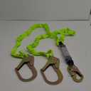 6FT Double Leg Internal Shock Absorbing Safety Fall Protection Lanyard with Dual Rebar & Snap Hook |Heavy-Duty Webbing | Roofer, Construction, Scaffolding | OSHA & ANSI Rated (A-Shock Absorbing)