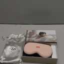 Fismool 5.4 Bluetooth Sleep Mask with 12 White Noises, 3D Sleep Headphones for Women Men 100% Pressure-Free & BlockOut,Wireless Eye Mask for Side Sleepers Travel (Pink)