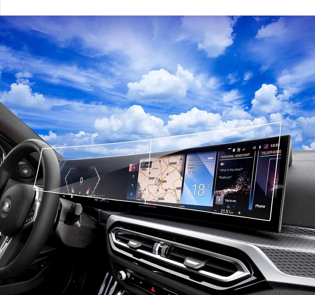 2024 2025 BMW 3Series 2026 4Series 5Series Screen Protector for 2023 2024 BMW X7 i4 i7 iX 3Series 4Series 5Series 7 Series,2025 X3 ldrive 8 TouchScreenTempered Glass 2024 2025 BMW X5 X6 Accessories 2pcs