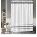 Boho Grey Striped Shower Curtain Minimalism Style Modern Shower Curtain for Bathroom Dormitory Cubicle Waterproof Fabric Shower Curtains Bathroom Decorations with Hooks 72x96 Inches