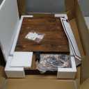 TEAMIX Wood Monitor Stand Riser-2 Pack, 2 Tier Adjustable Monitor Stand Dual Monitor Riser for 2 Monitors/Laptop/PC Black Computer Stand for Desk