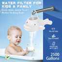 Upgraded Bath Filter 3.0, 15-Stage Bath Water Filter for Tub Faucet, Removes 99.9% of Chlorine & Contaminants, BPA-Free, 2500 Gallons, Hard Water Softener for Healthier Skin, Hair, Nails, Easy Install