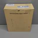 Massaging Heating Pad for Neck and Shoulders and Back, 24" x 35" Large Electric Heating Pad for Back Pain Relief with 3 Heat Levels, 4 Massage Settings, 2H Auto Shut-Off, 2 Massage Motors,Grey