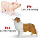 6 Pack Soft Jumbo Farm Animal Toys,Big Realistic Animals Farm Figures for Kids Toddlers Boys Girls 1 2 3 4 5Year Old,Christmas Brithday Gift