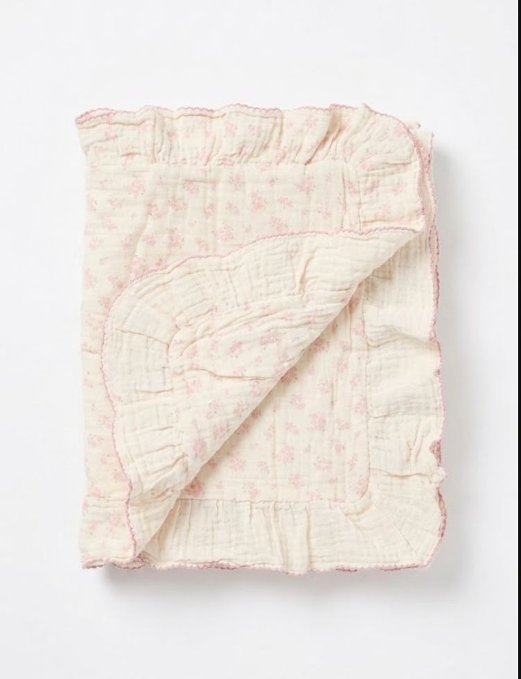 Bedding  Baby Blanket, Doll Blanket, Size 13"x17"