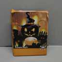 CANDLE IDEA 6 PCS Halloween Pumpkin LED Lights with Remote Timer Bright Flickering Battery Operated Jack-O-Lantern Electric Flameless Candles for Halloween Decorations Gift Supplies Orange Color