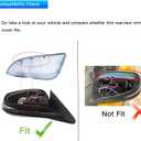 Carbon Fiber Left & Right Side Mirror Cover Cap Compatible with Toyota 4RUNNER 2013-2023, RAV4 2013-2018 SE/XLE/LTD, RAV4 HV 2016(Only for Models Without Side Camera)