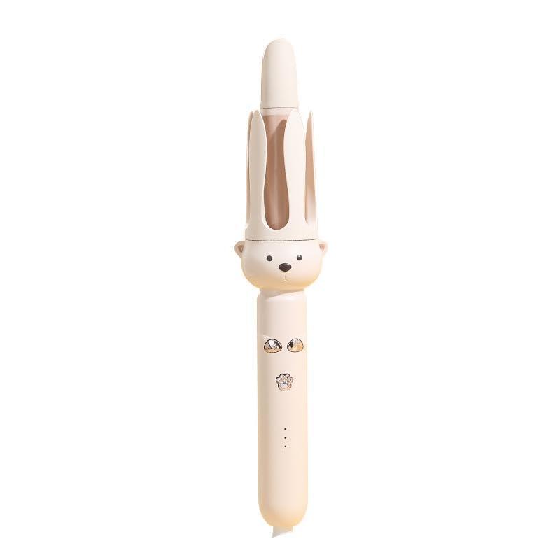 PretiHom Automatic Rotating Curling Iron  1.1 Inch (28mm) Curling Wand for Beach Waves, AntiScald, AntiTangle, Ceramic Coating, Dual Voltage, Hair Curler for Women, All Hair Types