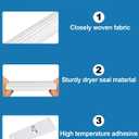 W10906683 Dryer Door Seal Nylon by puxyblue Compatible with Cros-ley Ken-more Whirl-pool Se-ars Dryer Replaces 692494 3390731 W10389571 W10823580 WP3390731 WPW10389571