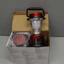 LED Lantern Variable Power Retro Battery Powered Camping Light, COB High Brightness Dimmable Camping Lamp for Hiking, Fishing, Repairing and Emergency Lighting (Red-2 Pack)