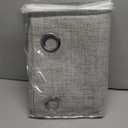 MIULEE 100% Blackout Linen Textured Curtains for Bedroom Solid Thermal Insulated Warm Taupe Grommet Room Darkening Curtains & Drapes Luxury Decor for Living Room Nursery 42 x 90 Inch (2 Panels)