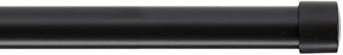 Amazon Basics 1" Curtain Rod 36 - 72", Black