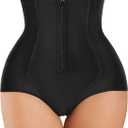 YERKOAD Women Tummy Control Panties Shapewear Bodysuit Butt lifter Shorts Hi- Waist Trainer Body Shaper Underwear Slim Corset (Large, Black)