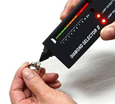 HMKIS Diamond Tester Pen, Professional Jewelry Diamond Tester with 60X Jewelry Loupe Magnifier, Diamond Selector for Novice and Expert (Non-Rechargeable) (Black)