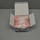 100 Pcs Disposable Mouth Swabs Sponge, BVN Oral Swabs, Oral Care Swabs Disposable, Mouth Swabs, Unflavored and Sterile Disposable Dental Swabsticks for Mouth Cleaning, Sawtooth-Shaped Pink.