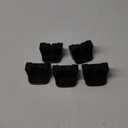 reliahom 5 Pack Broom Holder Wall Mount Mop Grippers No Drilling Self Adhesive Anti-Slip Mop Handle Hanger Dustpan and Broom Organizer Garage Storage Racks-Black