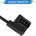 1 Pc Crankshaft Position Sensor for BMW E30 325i 2.5 1983-1989 Sturdy Metal Plastic Black Engine Crank CKP Sensor