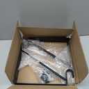 4 Pack Heavy Duty Closet Shelf & Rod Brackets,Closet Rod Bracket,Shelf Brackets Clothes,Closet Shelves Bracket with Rod Shelving Support,with Screws Black