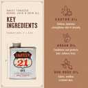 18.21 Man Made Hair, Skin & Beard Oil for Men, 4 Scents - Non-Greasy, Conditioning Balm with Castor Seed, Jojoba, and Argan Oils - Premium Tattoo and Mustache Care Products