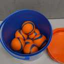 Chuckit! Ultra Ball Dog Toy with Chuckit! Cleaning Bucket, Bouncy Fetch Pet Toys For Dogs 20-60 lbs, Interactive Dog Toys, Durable Rubber, Size Medium, 2.5-inch Diameter, 8-Pack of Balls