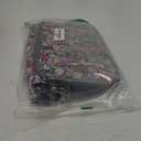 FlowFly Insulated Reusable Lunch Bag Adult Large Lunch Box for Women and Men with Adjustable Shoulder Strap,Front Zipper Pocket and Dual Large Mesh Side Pockets,Floral