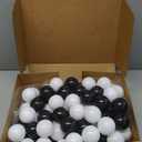 TRENDBOX Ball Pit Balls 100 - Macaron Colors Balls for Ball Pit, Play Tent Baby Playhouse Pool Birthday Party Decoration (F-Black&White)