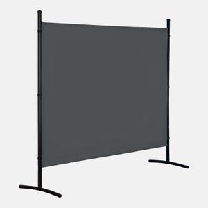 Single Panel Room Divider, Folding Privacy Screen Room Dividers for Office Home Dorm Separation, Freestanding Room Divider Screen Fabric Panel, Grey (71" - 1 Panel)