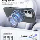 Vihibii for iPhone 17 Case with Kickstand, [Compatible with Magsafe], Shockproof Sturdy Cover & Raised Edges Protection, Fade-Resistant Glow Slim Stylish Phone Case for iPhone 17, 6.3" (2025), Grey