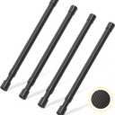 4 Pcs Small Tension Rod 12-20 inch Spring Rod, Tension Rod Spring Tension Rod, Small Tension Curtain Rod, Mini Tension Rods for Closet, Cabinets, Cupboard, Drawers, Black