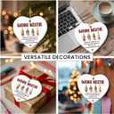 9 x Work Bestie Christmas Ornament 2025 - Unique Coworker Ornament for Christmas Tree, Work Bestie Gifts for Women, Men  Unique for Work Friends, Colleagues