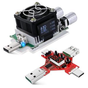 USB Power Meter, Eversame 35W Adjustable Constant Current Electronic USB Load Tester Power Discharge Resistor With QC2.0/3.0 TriggerFor Testing Chargers And Cables/The Capacity of Power Bank