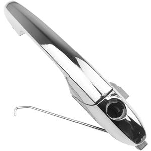 Cheriezing Chrome Exterior Door Handle Compatible with Fiat 500 2012 2013 2014 2015 2016 2017 2018 w/Hole Replace# 68069943AC Left Driver Side