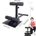 INNOLIFE Sissy Squat Machine Adjustable Height, Protective Foam Thick Steel Fitness Home Gym