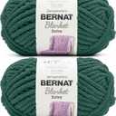 Bernat Blanket Extra Deep Sea Yarn - Pack of 10.5oz/300g - Polyester - #7 Jumbo - 97 Yards - Knitting & Crochet