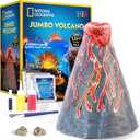 National Geographic Jumbo Volcano Science Kit - 18" Giant Volcano with Multiple Eruptions, Science Experiments, Science Fair Projects