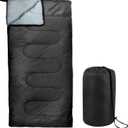 Envelope Sleeping Bags 4 Seasons Warm or Cold Lightweight Indoor Outdoor Sleeping Bags for Adults, Backpacking, Camping, Large