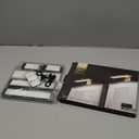 EZVALO Picture Light for Wall, Rechargeable 2400mAh Battery Lights Wireless with IR Remote, 3 Color & Dimmable Magnetic 7.87'' LED Lights Display for Painting, Living Room, Gallery, Bedroom(Black-2P)