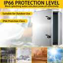 MJ-Box Steel Electrical Enclosure Box 24 x 20 x 10'' 304 Stainless Steel Electrical Enclosure IP66 Waterproof & Dustproof Outdoor/Indoor NEMA 4X Stainless Steel Enclosure