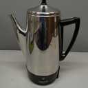 Presto 02811 Stainless Steel Electric Coffee Percolator - 12-Cups, Easy-Pour Spout, Stay-Cool Handle, Make 2-12 Cups