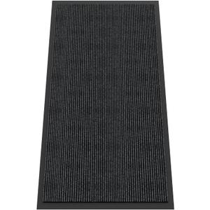 Indoor Outdoor Door Mat, 6 x 3' Doormat for Entryway, Rubber Backing Non Slip Front Door Mat Outside Entrance, Super Absorbent Commercial Floor Mat for Home Office, Grey