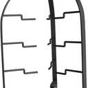 Pizza -Rack - Court Foldable and Stable Food Shelf, Black, 4 Layer