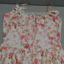 Scarlet Darkness Women Corset Floral Dress Spaghetti Strap Mini Sundress for Teens, Size L