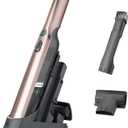 Shark WANDVAC Cordless Hand Vac, Lightweight, Portable at 1.4 lbs., Powerful Suction, Charging Dock, One-Touch Empty for Car & Home, Multi-Surface Pet Tool & Duster Crevice Tool, Rose Gold, WV201RGBRN