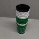 Tioncy 11 Pack Football Plastic Cups 16 oz Football Theme Reusable Cups 4 Designs Plastic Drinking Glass Bulk Assorted Sports Rugby Party Supply Drinkware for Coffee Beer Cream Snacks