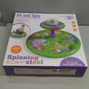 Flooyes Dinosaur Sit and Spin Toys for Toddlers Boys 1 2 3 Years Old, Birthday Gift for Boys Age 2-4 with LED Lights and Music, 360 Spin (Multicolour)