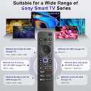 for Sony-TV-Remote-Control, Replacement for Sony Bravia TV Remote for All Smart LED OLED Series TVs with Voice Control